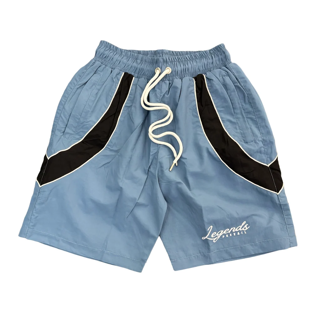 Legends Prevail Crinkle Short Set Blue Black - Image 4