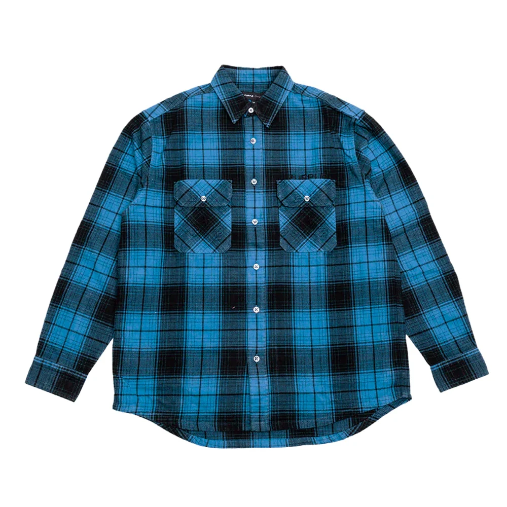 Purple Brand Plaid Flannel LS Shirt