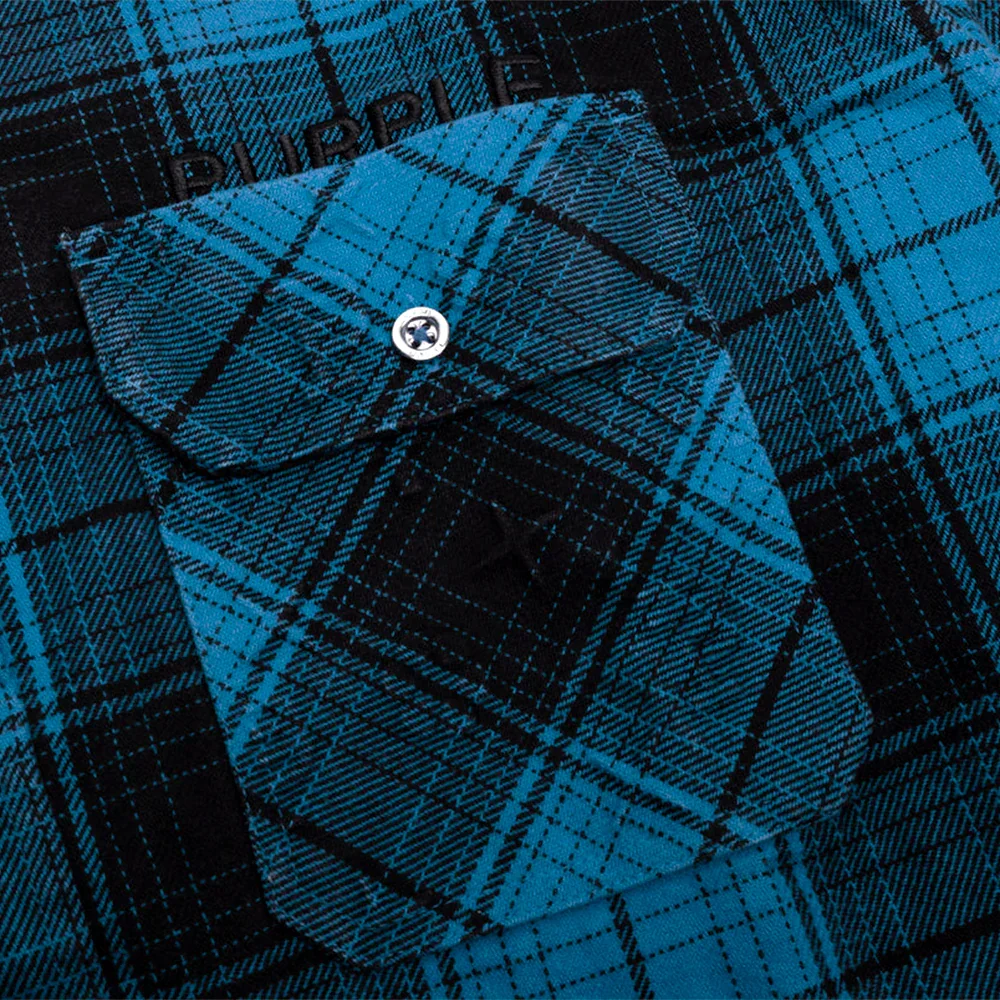 Purple Brand Plaid Flannel LS Shirt - Image 2