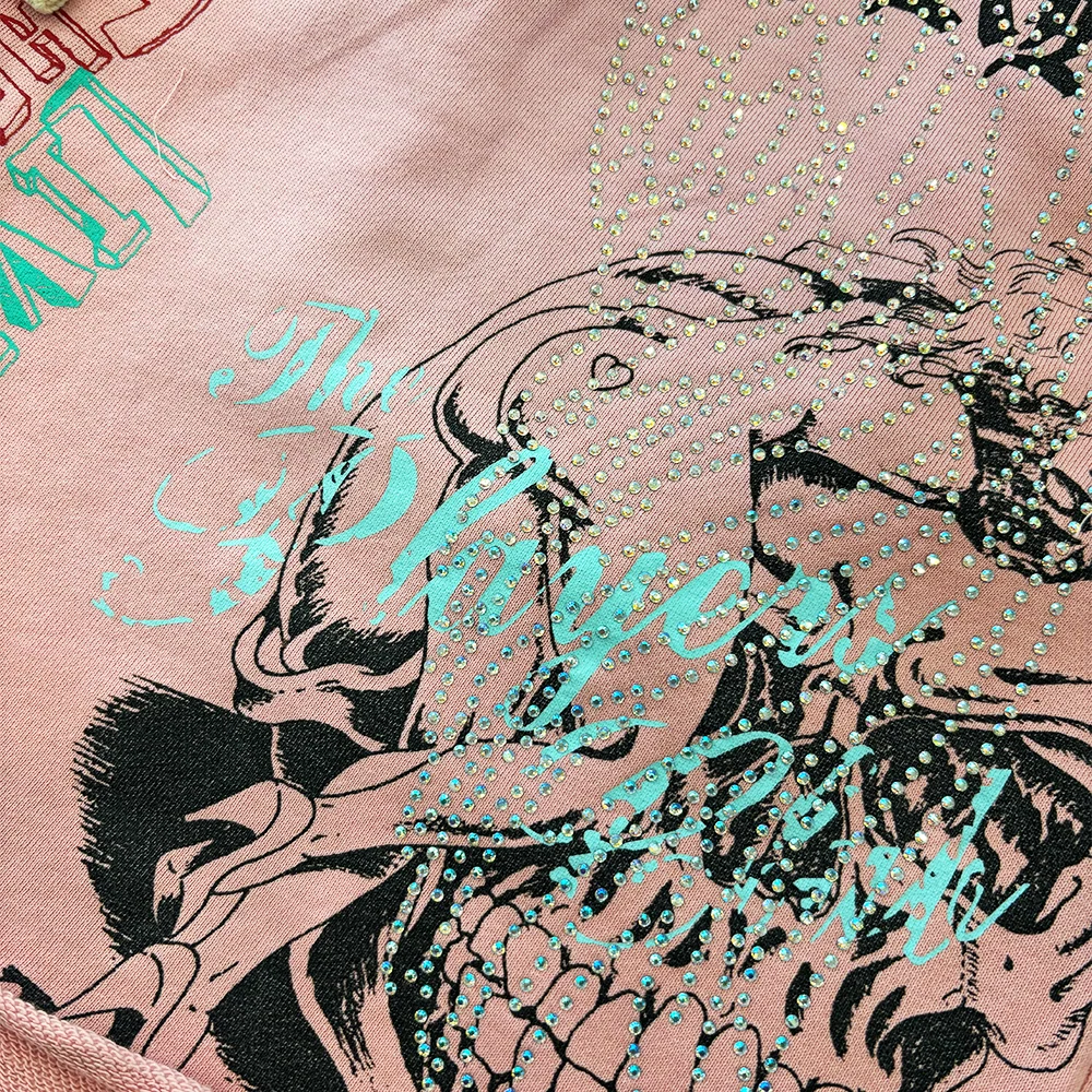 Rebel Denim Culture Shorts Pink - Image 2